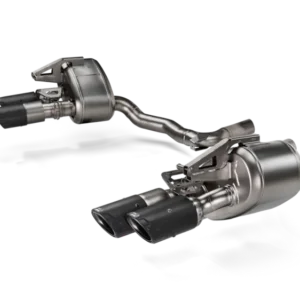 Akrapovic 2024+ Porsche Panamera Slip-On Line (Titanium) w/ Carbon Tips: Requires V6 or V8 fit kit