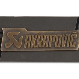 Akrapovic Brass sign badge