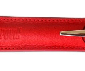 Akrapovic Leather Pencile sleeve - red