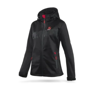 Akrapovic Womens Corpo Softshell Jacket Black - L