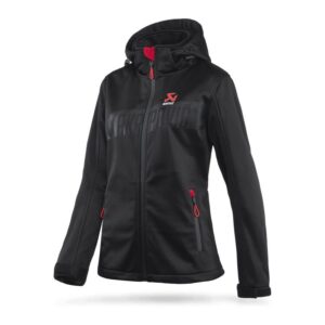 Akrapovic Womens Corpo Softshell Jacket Black - XL