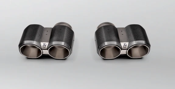 Akrapovic 2021+ BMW G87 M2, G80 M3 & G82 M4 Octagonal Carbon Design Tail Pipe Set
