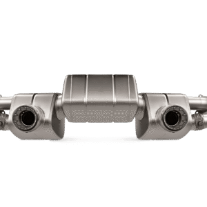 Akrapovic 2020+ Porsche Cayman GT4 (718) Slip-On Line (Option 2) w/Black Coated Titanium Tips