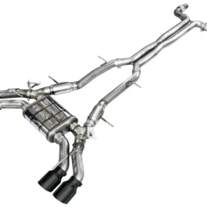 AWE Tuning 2021+ Cadillac CT4-V Blackwing SwitchPath Exhaust - Diamond Black Tips