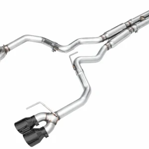 AWE 2024 Ford Mustang GT Fastback S650 RWD Track Edition Catback Exhaust w/ Quad Diamond Black Tips