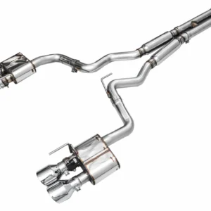 AWE 2024 Ford Mustang GT Fastback S650 RWD SwitchPath Catback Exhaust w/ Quad Chrome Silver Tips