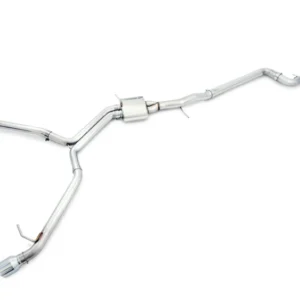 AWE Tuning Audi B9 A4 Track Edition Exhaust Dual Outlet - Chrome Silver Tips (Includes DP)