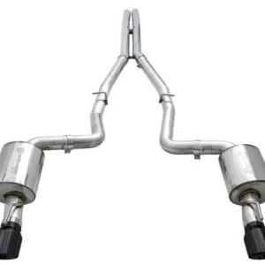AWE Tuning 2015+ Dodge Charger 6.4L/6.2L Non-Resonated Touring Edition Exhaust - Diamond Blk Tips