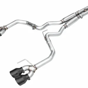 AWE 2024 Ford Mustang Dark Horse S650 RWD Track Edition Catback Exhaust w/ Quad Diamond Black Tips