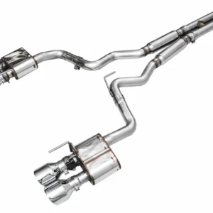 AWE 2024 Ford Mustang Dark Horse S650 RWD SwitchPath Catback Exhaust w/ Quad Chrome Silver Tips