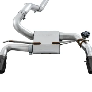 AWE Tuning Ford Focus RS SwitchPath Cat-back Exhaust - Diamond Black Tips