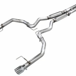 AWE 2024 Ford Mustang GT Fastback S650 RWD Track Edition Catback Exhaust w/ Dual Chrome Silver Tips