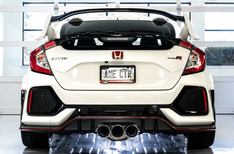 AWE Tuning 2017+ Honda Civic Type R Track Edition Exhaust w/Front Pipe & Triple Chrome Silver Tips - Image 4