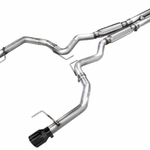 AWE 2024 Ford Mustang GT Fastback S650 RWD Track Edition Catback Exhaust w/ Dual Diamond Black Tips