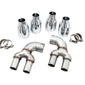 AWE Tuning 2019+ BMW M340i (G20) OE-Config-To-Quad Tip Conversion Kit - Chrome Silver Tip
