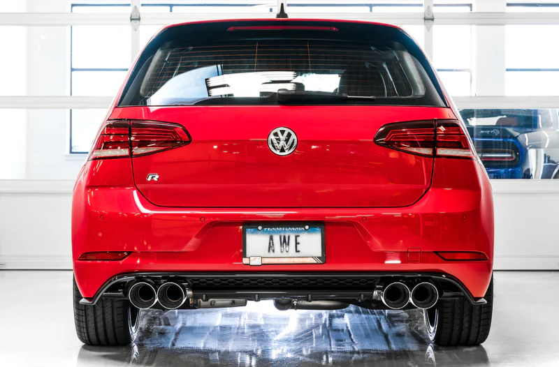 AWE Tuning Volkswagen Golf R MK7.5 SwitchPath Exhaust w/Chrome Silver Tips 102mm - Image 5