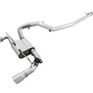 AWE Tuning Ford Focus RS SwitchPath Cat-back Exhaust - Chrome Silver Tips