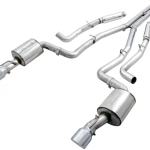 AWE Tuning 2017+ Dodge Charger 5.7L Touring Edition Exhaust - Non-Resonated - Chrome Silver Tips
