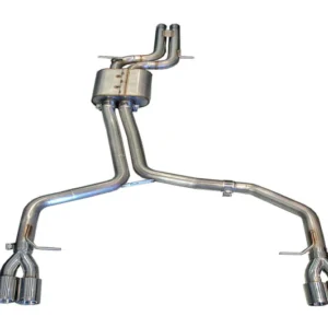 AWE Tuning Audi B8 / B8.5 S4 3.0T Track Edition Exhaust - Chrome Silver Tips (90mm)