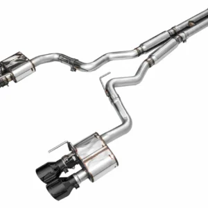 AWE 2024 Ford Mustang GT Fastback S650 RWD SwitchPath Catback Exhaust w/ Quad Diamond Black Tips