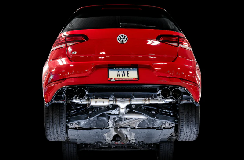 AWE Tuning Volkswagen Golf R MK7.5 SwitchPath Exhaust w/Chrome Silver Tips 102mm - Image 4