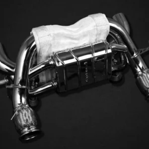CAPRISTO Lamborghini Huracan EVO/STO/Tecnica - Valved X Pipe Exhaust (for OEM tips) with Heat Protection