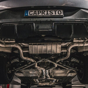 CAPRISTO BMW XM - Valved Exhaust System with Anodized/Wicrom Tips (for OE Actuators), Mid-Pipes, and 200 Cell OPF/GPF Replacements