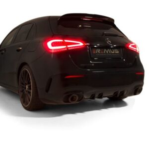Remus 2019 Mercedes A35 AMG Hatchback 2.0L Turbo (w/GPF) Axle Back Exhaust w/Carbon Tail Pipe Set