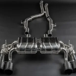 CAPRISTO BMW M2 Competition/CS (F87) - Valved Exhaust with Mid-Silencer/OPF Delete, Wicrom Tips (OE Actuators)