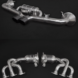 Capristo Porsche 992 GT3/RS – SET: 250 Cell Headers + Valved Exhaust with Carbon Tips (OE Actuators)
