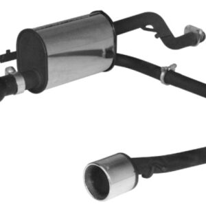 Remus Opel Corsa D With Original Sport Rear Skirt 2006 1.0L Axle Back