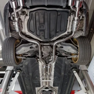 CAPRISTO Mercedes AMG C63 (W204) Black Series - Valved Exhaust with Mid-Silencer Delete Pipes (CES3)