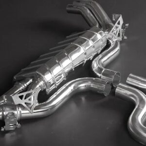 Capristo Audi RS6/7 (C8) – Valved Exhaust with Bevelled Carbon Fiber Tips (OE Actuators)