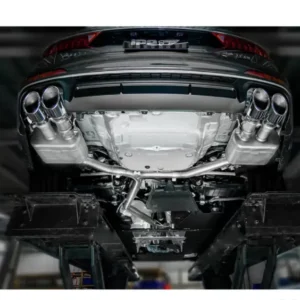 IPE SS Dual Side Dual Out Catback Exhaust System w/Chrome Tips + OBD2 Audi A7 C8 55 TFSI Quattro 3.0T 2018-2023