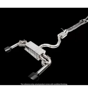 IPE SS Catback Exhaust System OPF w/ Chrome Black Tips Audi RS3 8V.2 Sportback/Sedan 2017-2021