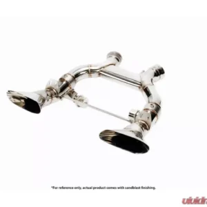 IPE Titanium Catback Exhaust System w/Polished Silver Muffler Outlet Pipe + Remote McLaren MP4-12C 2011-2014