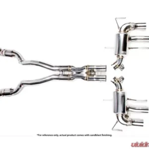 IPE Titanium Catback Exhaust System w/ Polished Silver Tips Ferrari FF