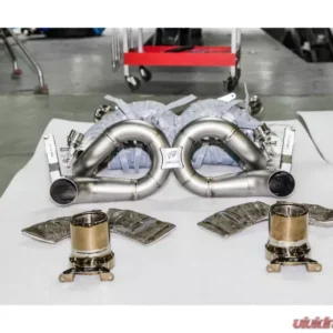 IPE Titanium F1 Version Catback Exhaust System w/ Heat Protector + Polished Silver Tips Ferrari 488 GTB | 488 Spider 2016-2019