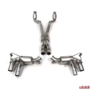 IPE Titanium Catback Exhaust System w/ Polished Silver Tips Ferrari GTC4 Lusso T 3.9L V8 2019-2020