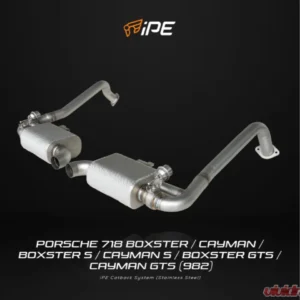 IPE SS Cat Back System w/ Chrome Silver Tips Porsche 718 (982) Boxster | Cayman | Boxster GTS | Cayman GTS 2016-2025