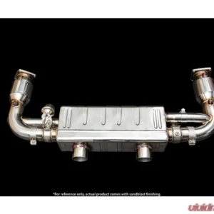 IPE SS Header Back System w/Catted Downpipe + Chrome Silver Tips & Remote Porsche 991.2 Carrera 2016-2019