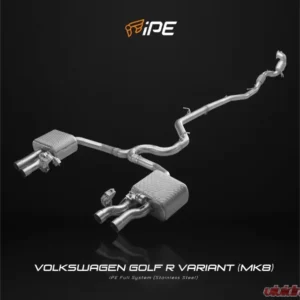 IPE SS Catback Exhaust System w/ Chrome Silver Tips Volkswagen Golf R MK8 2021-2025