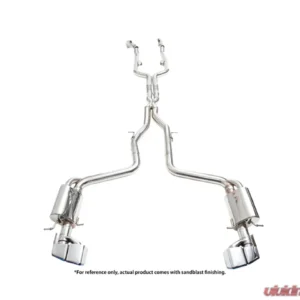 IPE SS Cat Back System RWD & 4Matic Version w/Chrome Silver Tips & Remote Mercedes-Benz AMG C218/X218 CLS63 2011-2017