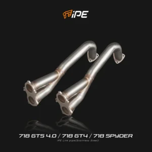 IPE SS Catted Mid Pipe Non-OPF Version Porsche 718 Spyder RS | 718 Cayman GT4 RS 2022-2025