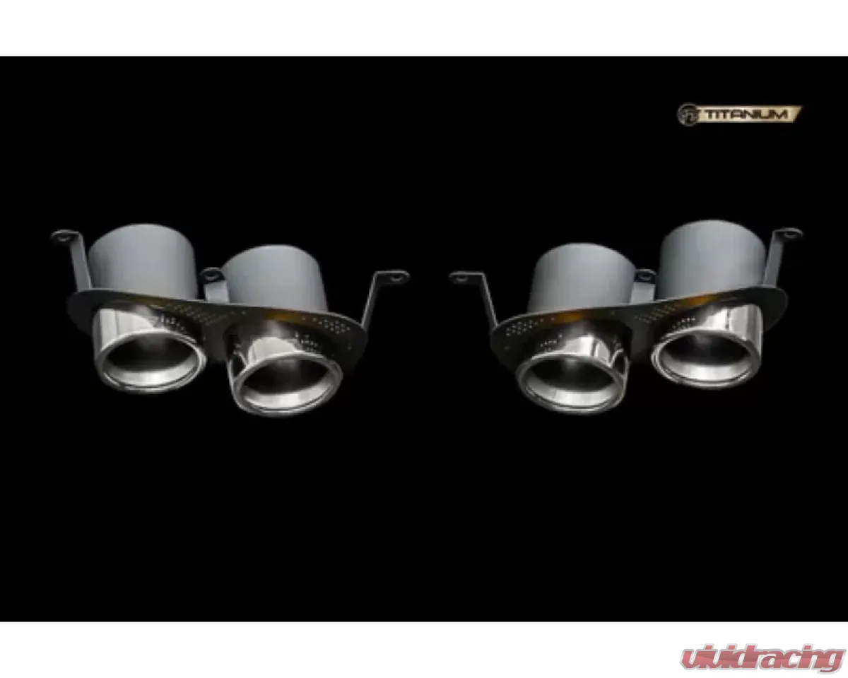 IPE SS Chrome Black Exhaust Tips Ferrari F12 Berlinetta 2012-2017