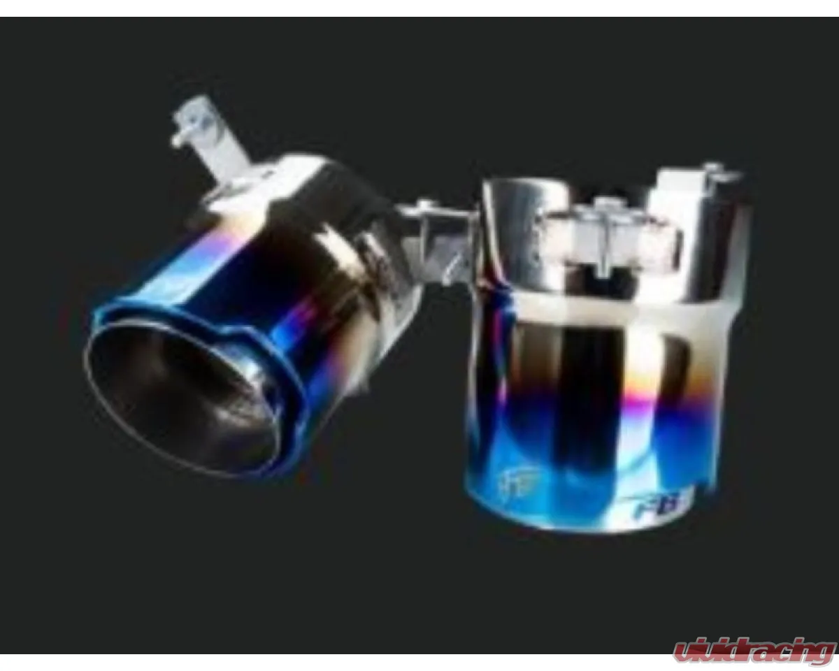IPE Titanium Blue + Heat Protector Exhaust Tips Ferrari F8 Tributo | Spider 2020-2024