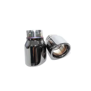 iPE Chrome Black Exhaust Tips Audi A6 C8 45 TFSI Quattro 2.0T 2019-2025