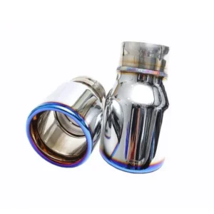 IPE Titanium Blue Exhaust Tips Audi A6 C8 45 TFSI Quattro 2.0T 2019-2025