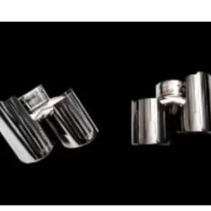 IPE Dual Side Dual Out Chrome Black Exhaust Tips BMW E90 M3 S65 Sedan 2007-2013