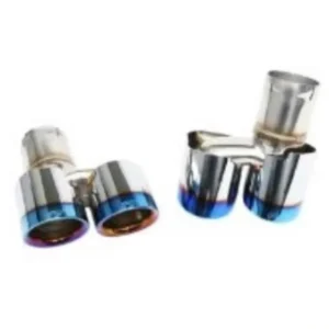 IPE Dual Side Dual Out Titanium Blue Exhaust Tips BMW E90 M3 S65 Sedan 2007-2013